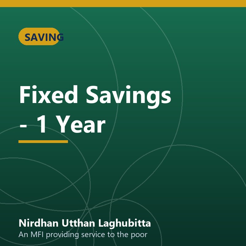 Fixed Savings — 1 Year